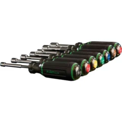 Hilmor HSM7PC 3" Shaft Magnetic Nut Drivers 1839065, 7 Piece Set