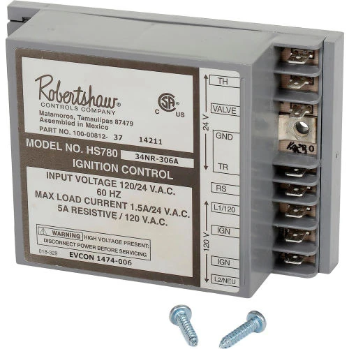 Robertshaw Hot Surface Ignition Module, Remote Sensor, 6 Sec. Valve Trial Time 2 Robertshaw Hot Surface Ignition Module, Remote Sensor, 6 Sec. Valve Trial Time - Image 2