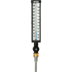 Weiss Instruments 9" Variangle Thermometer, 3 1/2" stem, 30-240F