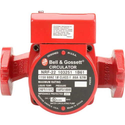 Bell & Gossett Wet Rotor Series Cast Iron Circulator NRF-22 Pump 103251 - 1/25 HP 4 Bell & Gossett Wet Rotor Series Cast Iron Circulator NRF-22 Pump 103251 - 1/25 HP - Image 4