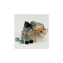 Robertshaw Gas Heating Valve - 1/2" Inlet & Outlet, Cap. Length 18", Hydraulic Snap Action