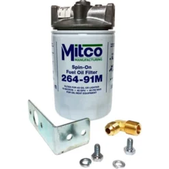 Mitco 264-90M Spin-On Oil Filter, Complete W/Top, All Residential & Light Commercial - Pkg Qty 12