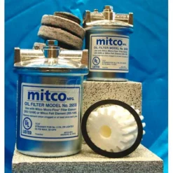 Mitco 264m Complete Fuel Oil Filter, W/Micro-Flow Filter Element, Small, 15 Gph Flow Rate