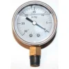 Mitco P126lm Pump Test Gauge, 0-30 Hg Vacuum, Liquid Filled, 2" Face