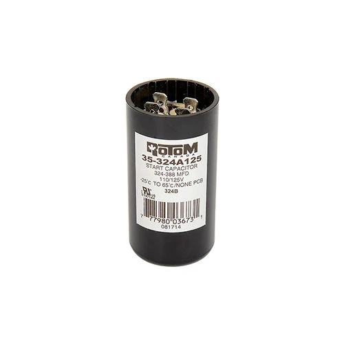Rotom 324B, 324-388 MFD, 110/125V, Start Capacitor, Round 5 Rotom 324B, 324-388 MFD, 110/125V, Start Capacitor, Round - Image 5