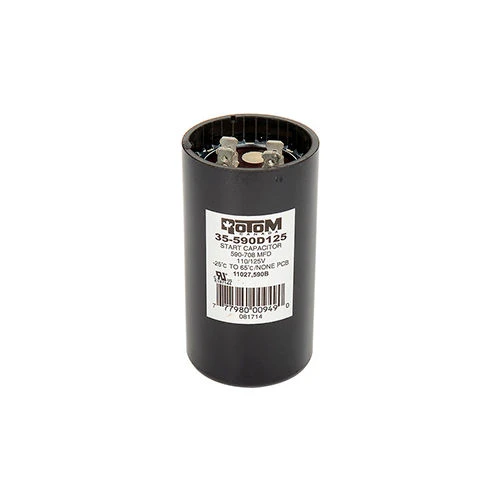 Rotom 590B, 590-708MFD, 110/125V, Start Capacitor, Round 5 Rotom 590B, 590-708MFD, 110/125V, Start Capacitor, Round - Image 5