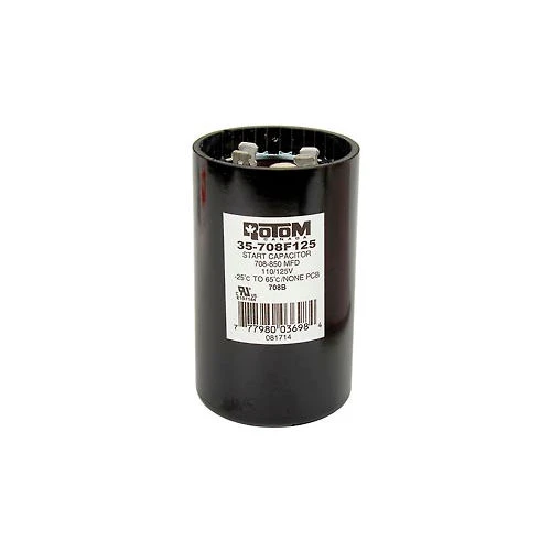 Rotom 708B, 708-850MFD, 110/125V, Start Capacitor, Round 5 Rotom 708B, 708-850MFD, 110/125V, Start Capacitor, Round - Image 5