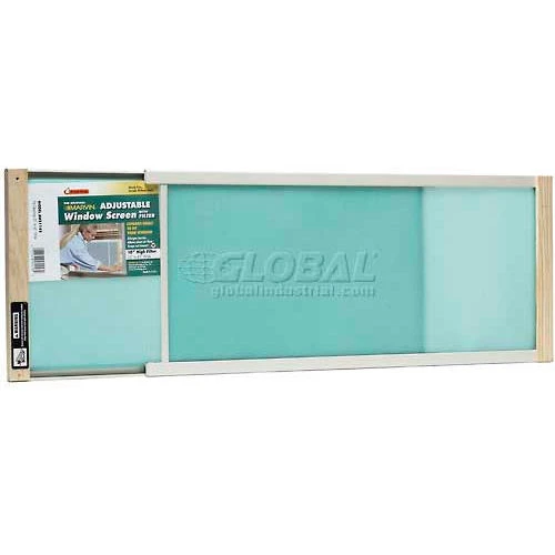 Frost King Adjustable Window Screen Filter, 10" High, Extends 25-45" - Pkg Qty 12 1 Frost King Adjustable Window Screen Filter, 10" High, Extends 25-45" - Pkg Qty 12